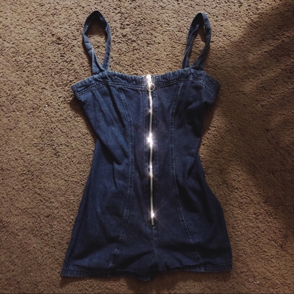 Free People Dresses & Skirts - 70s retro denim romper
